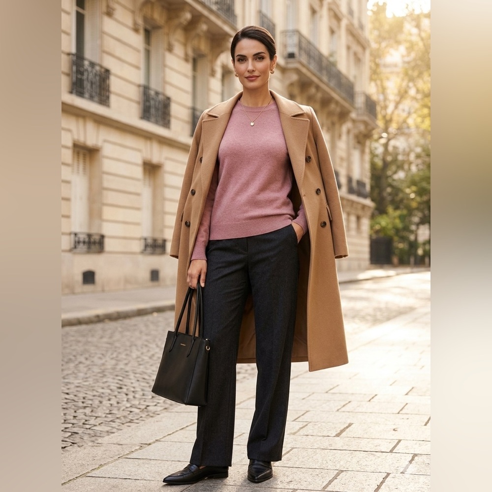 Quince Pink Crewneck Cashmere Sweater